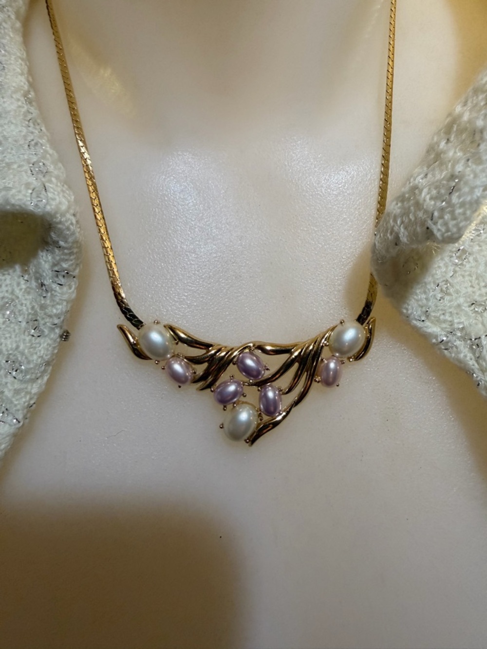 Vintage Trifari Multi Pearl Necklace